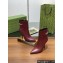 GUCCI  Signoria ankle boots heel 10.5 RED 2024