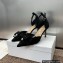  Dior Adiorable black tassels sandal heel 7cm 2024