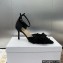  Dior Adiorable black tassels sandal heel 7cm 2024