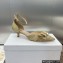  Dior Adiorable gold tassels sandal heel 3cm 2024