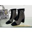 Dior Naughtily-D heeled ankle boot Transparent Mesh Embroidered with Black Cannage Motif and Suede Goatskin heel 8cm 2024