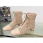 Dior Naughtily-D heeled ankle boot Transparent Mesh Embroidered with naked Cannage Motif and Suede Goatskin heel 3.5cm 2024