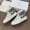 Walk'n'Dior High-Top Platform Sneaker White and Black Embroidered Cotton 2024