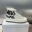Walk'n'Dior High-Top Platform Sneaker White and Black Embroidered Cotton 2024