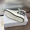 Walk'n'Dior High-Top Platform Sneaker White and Black Embroidered Cotton 2024