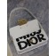 Miss Dior Flap Bag white and Black Miss Dior Graffiti Printed Calfskin 2024
