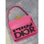 Miss Dior Flap Bag Fuchsia and Black Miss Dior Graffiti Printed Calfskin 2024