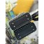 Lady Dior Micro Bag in Black Calfskin with Embroidered Strass 01 2024