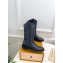 Louis Vuitton lv rider Women/Men black leather boots 2024 