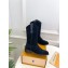 Louis Vuitton lv rider Women/Men black suede boots 2024 