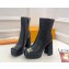 Louis Vuitton HEEL 12CM  Ankle Boot BLACK IN PATENT LEATHER 2024