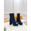 Louis Vuitton Heel 12cm  Ankle Boots Denim Blue 2024