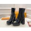 Louis Vuitton HEEL 12CM Shake Ankle Boot BLACK IN PATENT LEATHER 2024