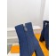 Louis Vuitton Heel 12cm  Ankle Boots Denim Blue 2024