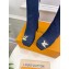 Louis Vuitton Heel 12cm  Ankle Boots Denim Blue 2024