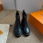 Louis Vuitton Black Monogram Canvas Beaubourg Ankle Boots 2024