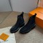 Louis Vuitton Black Monogram Canvas Beaubourg Ankle Boots 2024