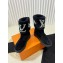 Louis Vuitton suede calfskin shearing boots black 2024