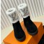 Louis Vuitton suede calfskin shearing boots black/white 2024