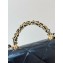 Chanel Mini Flap Bag with Top Handle Lambskin black  AS5032 2024(original quality)