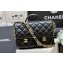  Chanel Shiny Lambskin vintage messenger Flap Bag black AS4993 2024(original quality)