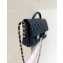  Chanel Shiny Lambskin vintage messenger Flap Bag black AS4993 2024(original quality)