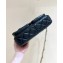  Chanel Shiny Lambskin vintage messenger Flap Bag black AS4993 2024(original quality)