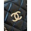  chanel Clutch With Chain Shiny Lambskin & Gold-Tone Metal Black AS5130 2024 (original quality)