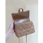 Chanel Mini Flap Bag with Top Handle Lambskin Dark Beige AS5032 2024 (original quality)