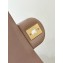 Chanel Mini Flap Bag with Top Handle Lambskin Dark Beige AS5032 2024 (original quality)
