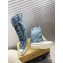 CHANEL graffiti canvas high boots 03 2024
