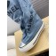 CHANEL graffiti canvas high boots 03 2024