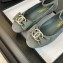 chanel Mary Janes Velvet Strass & Metal green 2024