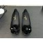 Chanel velvet camellia pumps suede black 2024