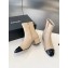 chanel Ankle Boot In Black And beige Leather 2024