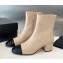 chanel Ankle Boot In Black And beige Leather 2024