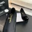 Chanel velvet camellia pumps suede black 2024