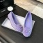 Chanel velvet camellia pumps suede purple 2024