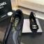 chanel Mary Janes Velvet Strass & Metal Black 2024