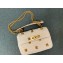 Valentino Handmade Knitted Bag for Women Chain Shoulder Bag Design Large Rivet Decoration Handbag white 2024