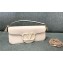 Valentino Garavani Loco Medium White Leather Shoulder Bag New 2024