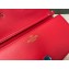 Valentino Garavani Loco Medium red Leather Shoulder Bag New 2024