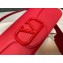 Valentino Garavani Loco Medium red Leather Shoulder Bag New 2024