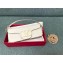 Valentino Garavani Loco Medium White Leather Shoulder Bag New 2024