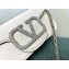 Valentino small Locò crystal-embellished shoulder bag white 01 2024