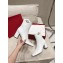 valention garavani VLogo Leather Block-Heel Booties white 2024