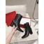 valention garavani VLogo Leather Block-Heel Booties black 2024