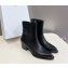 CELINE Black leather ankle boots heel 4.5 2024