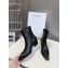 CELINE Black leather ankle boots heel 4.5 2024