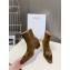 CELINE Brown suede ankle boots heel 4.5 2024